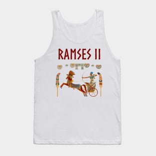 Pharaoh Ramses II Chariot Ancient Egypt Tank Top